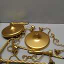 Gold Candelabra for Wedding Event Decor, 50'' Tall Floor Candle Holders, 2 Pcs Metal 5 Arm Centerpiece Decorations for 5 Candlesticks Party Wedding Aisle Home Decor