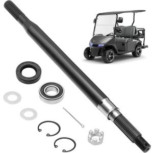 Golf Cart Rear Spline Axle Shaft with Bearing Seal Kit, Fits for EZGO RXV Electric 2008 UP, ezgo rear axle replacement, Replace OEM 620337, 614208Driver Side, 620341, 614209Passenger Side