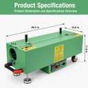 Electric PVC Pipe Heater with Temp Detector, 1/2 to 4 in Conduit