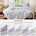 Bedsure Duvet Cover King Size - Soft Double Brushed Bedding Set for Kids & Adults, Zipper Closure, 3 Pieces, Includes 1 Duvet Cover (104"x90") & 2 Pillow Shams, NO Comforter, White