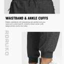 Rdruko Men's Fleece Joggers Pants Winter Warm Sweatpants with Zipper Pockets Athletic Running Gym Workout (Black, M)