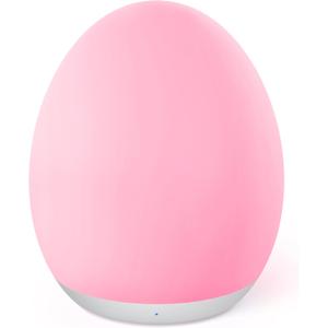 JolyWell Night Light for Kids, Baby Egg Light with 7 Colors Changing Mode & Stepless Dimming, Nursery Night Lamp BPA Free,Rechargeable Egg Night Light for Breastfeeding 1h Timer & Touch Control