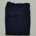GRAPENT Capri Pants for Women High Waisted Pull On Dress Pants Slim Straight Leg Stretchy Waist Capris Trousers Pants (X-Large, Navy Blue)