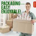 2 x Clear Packing Tape 2 Rolls - Heavy Duty Packaging Tape 2.7mil Thick, 2.0 in. Wide x 60 Yards - Strong Adhesive, Silent, Reliable Package Tape for Home Office Shipping Moving Sealing