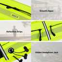 MIER Running Belt for Men Women Slim Fanny Pack Phone Holder Jogging Pouch with Marathon Bib Clip Runner Waist Pack for Walking Cycling for Keys, Cards & Essentials (Neon Yellow)