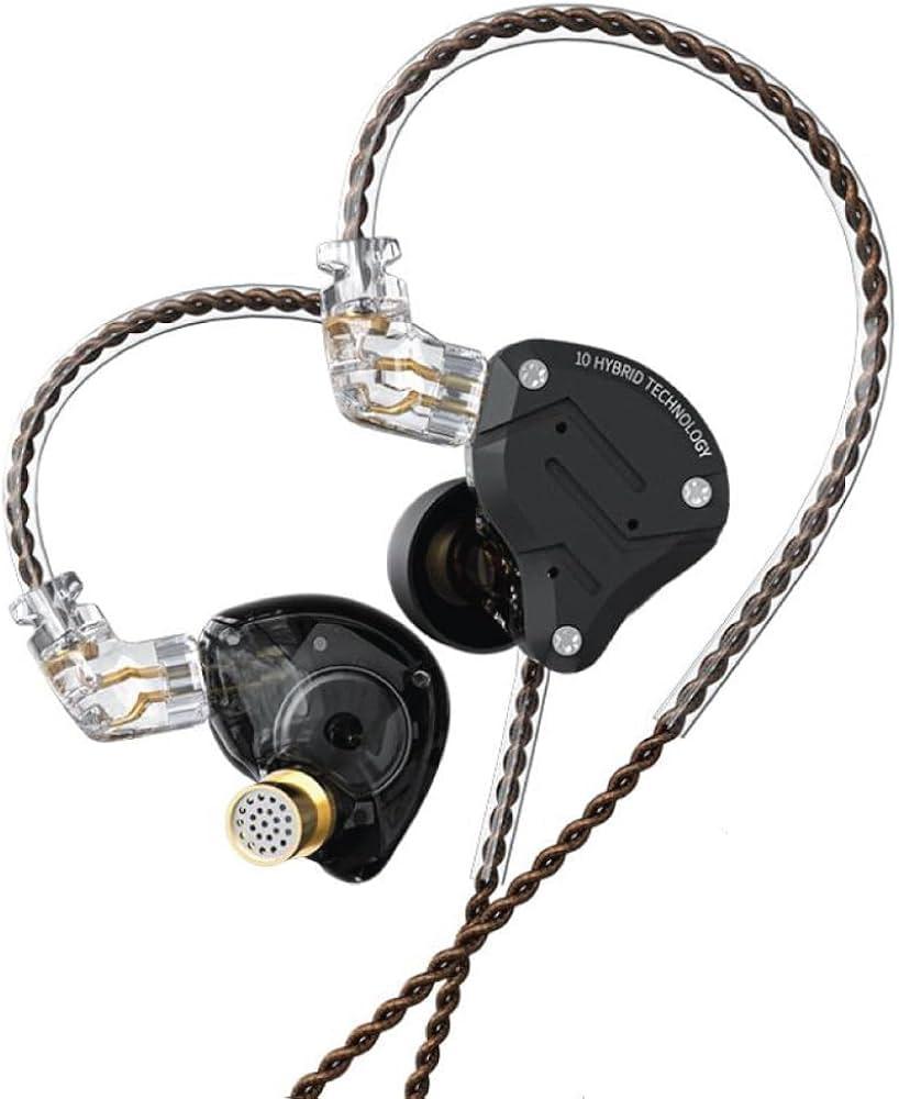 KZ Acoustics ZS10 Pro in-Ear Earphones Black 3 5 mm