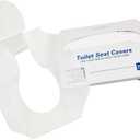 Juvale Toilet Seat Covers - 14 x 16 in, White, 1000 Pcs, 4 Packs of 250 - Disposable Flushable Paper Toilet Liners & Seat Covers for Bathroom & Travel