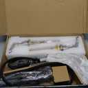 Delta Broadmoor Brushed Nickel Bathroom Faucet with Sprayer, 8 Inch 3 Hole Widespread Bathroom Sink Faucet with Pull Out Sprayer, Push-Pop Drain, SpotShield Stainless 35765LF-SPPD