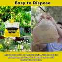 Glovv Fly Traps Outdoor Hanging with Fly Bait, 4 Pack Disposable Bags Hunter Ranch Trap, Flies Control Bug Catcher Killer Repellent for Stable Horse Barn & Farm
