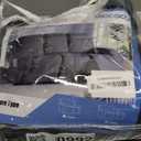 TAOCOCO Recliner Sofa Slipcover, 3 Pieces Polyester Fabric Stretch Sofa Covers for 3 Seat Reclining Couch, Soft Washable Furniture Protector with Pockets (3 Seat, Dark Gray)