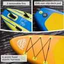 Inflatable Stand Up Paddle Board 10'6", Lightweight & Stable with 3-Fin Maneuverability, Complete Paddleboard Accessories for Adults & Youth, Ideal Outdoor Gift