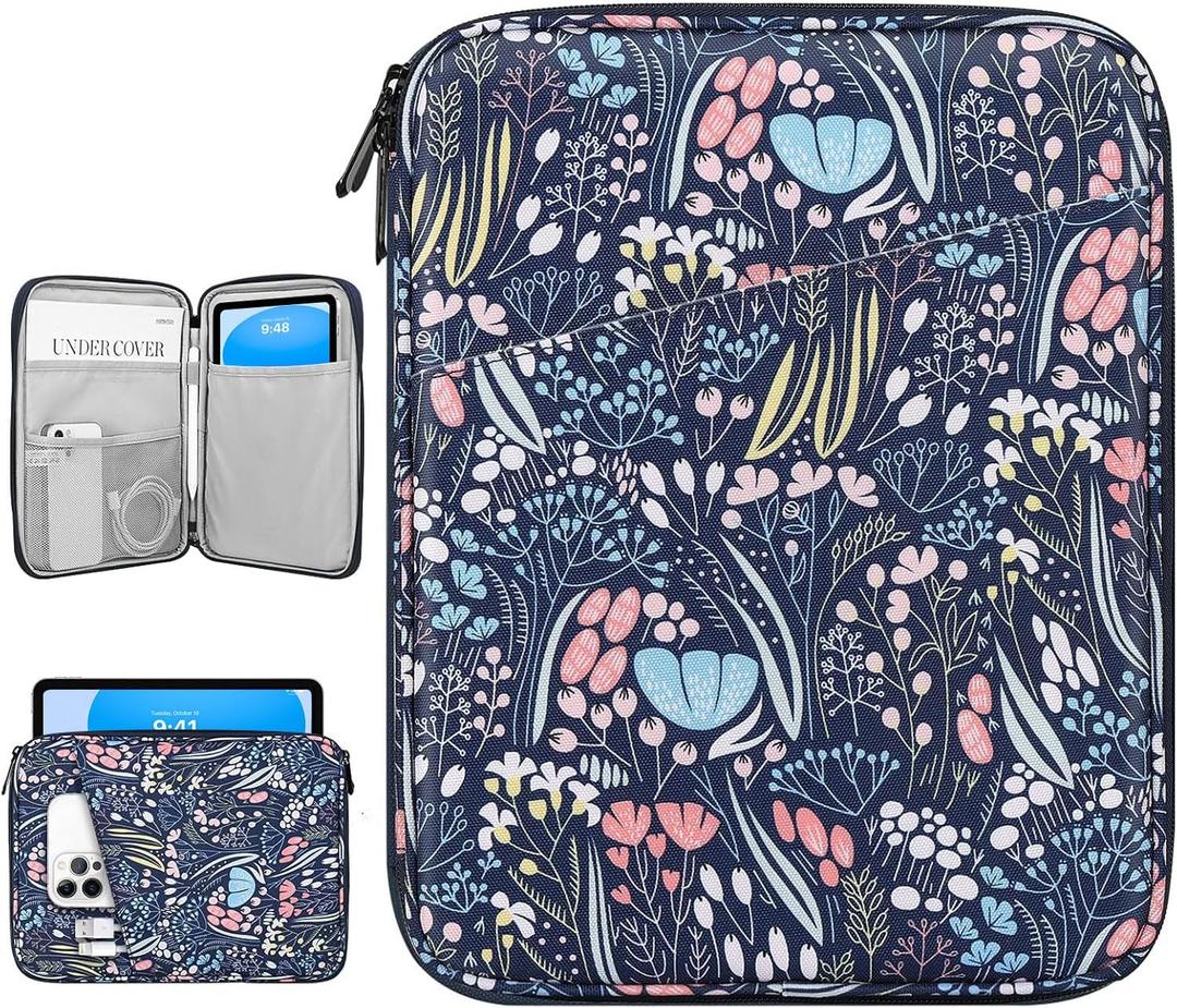 9-11 Inch Tablet Sleeve Bag Carrying Case for iPad (A16) 11th Gen 11", iPad 10th Gen 10.9" Air 5/4, i-Pad Air/Pro 11", i-Pad 9/8/7th, Galaxy Tab A9+ Plus 11", Remarkable 2 10.3", Night Blue