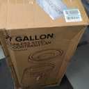 Alpine Indoor Commercial Trash Can Open Top- 27 Gallon Stainless Steel Garbage Can, Heavy Duty, Large, Tall Round Industrial Waste for Office, Hotel, Lobby, Business Bathrooms & High Traffic Areas