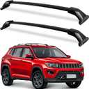 220lbs Roof Racks Cross Bars Fit for Jeep Compass 2018-2025, Aluminum Heavy Duty Roof Rails Crossbars Rooftop Cargo Basket Carrier Bag Luggage Rails Kayak Canoe Snowboard Skiboard Bike