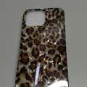 J.west Case Compatible with iPhone 12 Mini 5.4-inch, Luxury Glitter Sparkly Leopard Cheetah Print Design Translucent Clear Durable Soft Silicone Protective Phone Case Cover for Girls Womens (Bling)