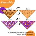 Dog Bandanas 1 Pack New for Wedding and Engagement (N.Helloween, Large)