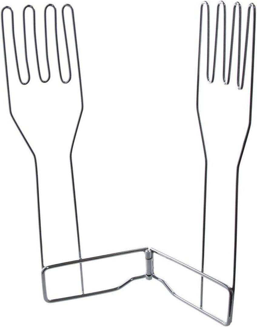 Multi-Purpose Gloves Drying Rack,Carbon Steel Collapsible Gloves Holder,Practical Glove Drain Stand Silver Vertical Glove Support for Kitchen