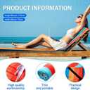 Fumete 2 Pack Lounge Chair Covers 30 x 85 Inch Pool Chaise Lounge Towels Microfiber Beach Chair Towel Portable Striped Outdoor Patio Furniture Cover for Sunbathing Picnic Spa(Colorful)