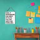 English Classroom Decor High School Classroom Decor English Teacher Classroom Decor Funny Classroom Wall Decor Middle School Classroom Decorations 8 x 10 inches