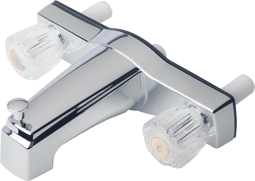 Laguna Brass 3310ACP Mobile Home Two Handle Non-Metallic 8" Tub Shower Diverter Chrome Finish