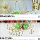 Pumpkin Carriage Candy Box, 5Pcs Halloween Pumpkin Candy Holder Princess Carriage Centerpiece Tabletop Decoration for Halloween Thanksgiving Wedding Party