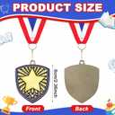 Yaomiao 10/20 Pcs 2. 4'' Award Medals Bulk Gold Winner Team Participation Medals for Kids Adults Metal Trophy Tournaments Competitions Award Prize Gift
