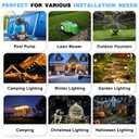 Flemoon [3 Pack] Outdoor Extension Cord Safety Cover, IPX4 Weatherproof Electrical Box to Protect Outdoor Outlet, Plug, Socket, Halloween, Christmas Holiday Decoration Light, Green