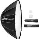 Godox QR-P150T 150cm/59in Quick Release Parabolic Softbox Professional Foldable Softbox with Standard Bowen Mount & Diffusers for Photography Studio Photography Portrait Live Stream