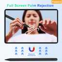 Magnetic Wireless Charging Pencil 2nd Generation for iPad 2018-2023 Model Compatible with Apple iPad Pro11 in 1/2/3/4,iPad Pro 12.9 in 3/4/5/6,iPad Air 3/4/5,iPad mini 5/6,iPad 6/7/8/9/10 Black