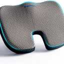 Mureon Seat Cushion for Office Chairs, Large Memory Foam Cushion for Car, Pressure Relief Ergonomic Chair Cushion with Non-Slip Cover for Soft Support for Hip All Day Comfort - Grey