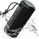 Raymate Bluetooth Speaker, IPX7 Waterproof, 30W Stereo with Deep Bass, Wireless Blue Tooth 5.3, 100Ft Range TWS Pairing, 15H Playtime, Portable Speakers with Lanyard for Party Beach Travel Gift