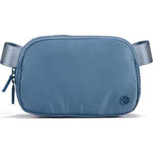 Pander Two Way Zipper Fanny Pack Nylon Everywhere Belt Bag for Women, Water Repellent Waist Packs, Crossbody Bags with Adjustable Strap (Indigo Blue)