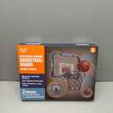 Indoor Mini Basketball Hoop for Boys Kids Aged 5 6 7 8 9 10 11 12+, Over The Door Basketball Hoops with LED Lighting, Electronic Scoreboard, and 4 Balls, Sport Toys Birthday Gift