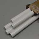 6Pcs 1/2 Inch PVC Pipe 17" Long Sch40 Industrial Pipes for Home DIY, Greenhouse, Garden, Farm, Workshop, Furniture Grade, White (0.50" x 17"L)