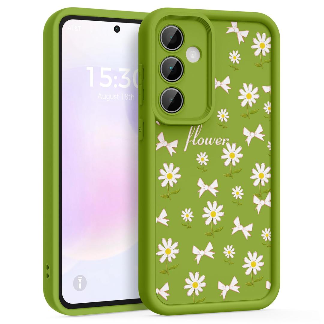 FUXICASE Case for Samsung Galaxy A35 5G, Silicone Shockproof Cover Women