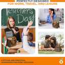 Insulated Lunch Box for Women & Men  8L/2 Gallons Leakproof Lunch Bag for Work, Office, School  Portable, Stylish & Durable Cooler Tote  Brown