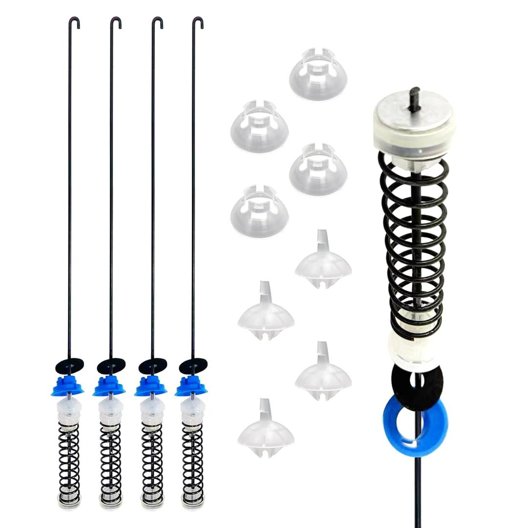 W11217817 Washer Suspension Rod Kit,Compatible with Whirlpool Maytag Anama Kenmore MVWC465HW2 WTW4955HW1 WTW4850HW1 WTW4855HW0,Replacement for W11159470,W11226768,AP6329793,4-Pack.
