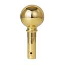 JRED Pole Ball Topper, Gold Metal Ball Top Ornament for Indoor or Parade Flagpole Finial, National Flag Head Replacement Flagpole Topper, for 1-inch Diameter Flagpoles
