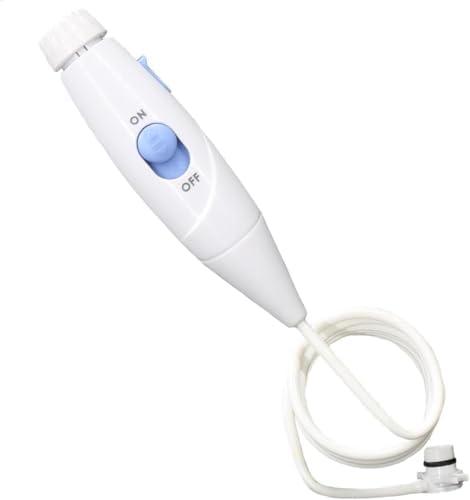 Replacement Hose and Handle Parts Compatible with Waterpik Water Flosser WP-100 WP-300 WP-600 WP-900 Series Oral Irrigator Series Oral Irrigator,Plastic Handle(slide Button)