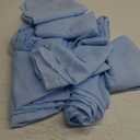 29x120 Inches 10 Pack Baby Blue 10Ft Chiffon Table Runner Sheer Chiffon Table Runner Romantic Boho Rustic Table Runner for Wedding Birthday Party Decor Bridal Baby Shower Table Decoration