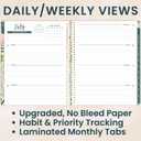bloom daily planners 2026-2027 Planner (8.5 x 11") 13 Month Academic Year Organizer (July 2026 - July 2027) - Weekly & Monthly Agenda Book with Stickers & Tabs - Garden Party, Beige