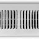 Hartford Ventilation Two Way Wall Vent Cover for 12 x 4 Inch Duct Opening - Adjustable Flow and Direction Control for Sidewall or Ceiling Vent - Efficient Air Vent - Screws Included