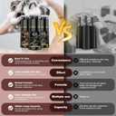 2 x Black Hair Dye Shampoo 3 in 1, Instant Natural Hair Color Shampoo for Women Men 100% Gray Hair Coverage Champu Para Canas Mujer, Lasting 3-4 Weeks & Easy to Use & All Hair Types, 500ml