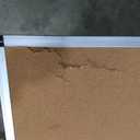 VIZ-PRO Large Cork Bulletin Board, 60 X 36 Inches, Wall-Mounted Corkboard with Silver Aluminium Frame for School, Office, and Home 5' X 3'