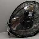 NewAir, WindPro18W, Wall Mounted 18 Inch High-Velocity Industrial Shop Fan with 3 Speed Settings, 3000 CFM,Black