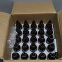 25 Pack 2 oz Amber Dropper Bottles,Eye Dropper Bottle with Black Cap,Tincture Bottles with Dropper,Glass Dropper Bottle for Essential Oils,Perfume, Hair Oil