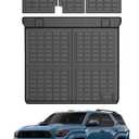 Mixsuper Cargo Liner for Toyota 4Runner 2010-2024 5 Seater (No 3rd Seat or No Sliding Cargo Deck), All Weather Cargo Mat Backrest Mat TPE Back Seat Cover Protector for 4Runner Accessories