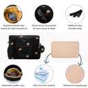 GOBABYMART 3pc Diaper Bag Tote Set, Hospital Bag for Labor & Delivery, Maternity Travel Bag with Changing Pad & Pacifier Case