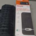 Beurer UHP26DRKGRY Heating Pad for Back/Shoulder/Neck/Knee/Leg, Soft Fabric, Fast Heating, XL, Size 12 x 24, 6 Temperature Settings, 2-Hour Auto-Off, Machine Washable