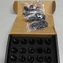 20PCS M12x1.5 Car Wheel Lug Nuts with Pointed Cap, 60mm Height Aluminum Anti-Corrosion Automotive Wheels Rims Lug Nuts, Vehicle Cap Spiked Extended Tuner, Automotive Exterior Accessories (Black)